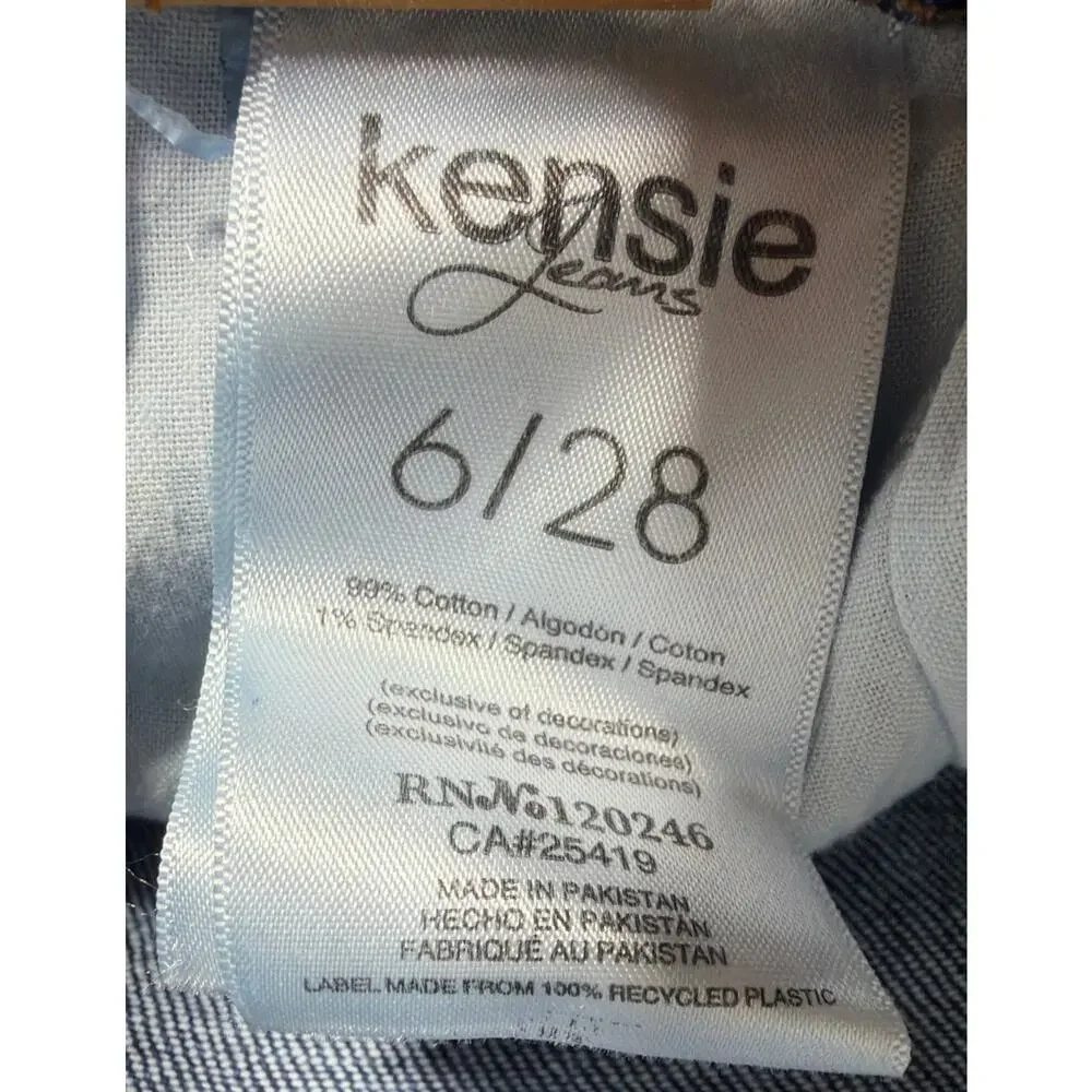 Kensie Jeans Vintage Luxe Women's The Short Size 6/28 Lesina Blue Denim Shorts - Picture 4 of 8